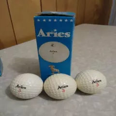 Vintage Aries Ram Golf balls. 3,#1 And 3,#3 Balls. Surlyn.