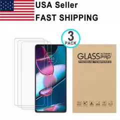 3PACK Tempered Glass For Motorola Moto Edge 2021 2022 2023/Edge+ 2023 5G UW