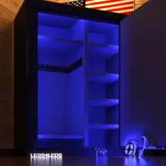 Tactical RGB Gun Safe Light flex cuttable LED Strip w/ Bluetooth & Motion Sensor