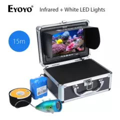 15M EYOYO 7" IR +White LED Lights Underwater Fishing Camera Fishfinder Detector