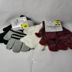 4 Women's Stretch Gloves