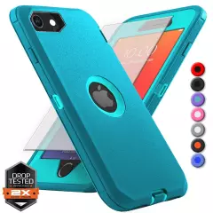 For Apple iPhone 6 7 8 Plus SE 2nd 3rd Shockproof Case Cover + Screen Protector