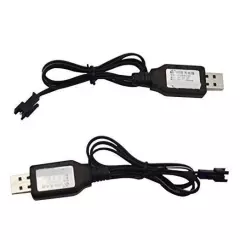  2 Pack 6.0V 250mA USB Charger Power Adapter Cable with SM 2P Connector Plug 