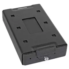 Bulldog Cases Car Safe 8.2"x6"x2.2" Keyed Lock Black Heavy-Duty Steel Durable