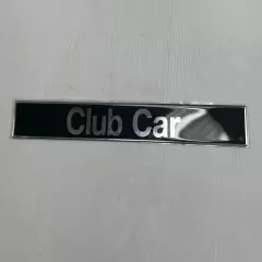 OEM Club Car DS Nameplate Emblem Decal Clear Sticker Silver 101414802 18x2.25