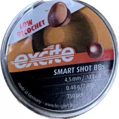 H&N Sport Excite smart shot bbs Low Ricochet .177 cal 7.4gr (750 ct) DAMAGED TIN