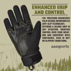 aaasportx Tactical Gloves Medium - Motorcycle Gloves Military Tactical Gloves...