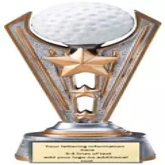 AWESOME 9 1/4" GOLF RESIN TROPHY AWARD AVAILABLE IN TWO SIZES FREE ENG M~RV07C