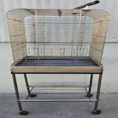 MED 20"x20"x30" Birdcage w/ Stand & Top Perch Parrot Cockatiel Conure Conures