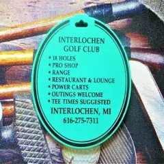 vtg - PGA Golf Bag Tag - INTERLOCHEN GOLF CLUB gc - Interlochen MI