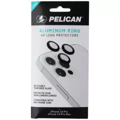 Pelican Aluminum Ring HD Lens Protectors for iPhone 14 Pro Max/14 Pro - Black