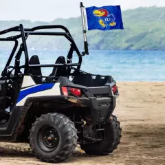 University of Kansas KU Boat and Golf Cart Flag