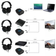 HUHD HW-933MI 2.4 Ghz Optical Wireless Stereo Vibration Gaming Headset For PS4