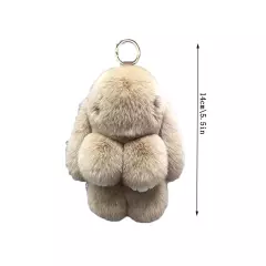 Bunnylulu Keychain Handmade Cute Plush Bunny Keychain Various Colors New