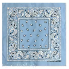 108 Pack Unisex Wholesale Paisley 100% Cotton Double Sided Print Bandanas Bulk