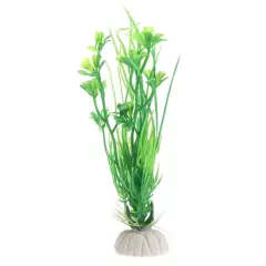 Aquarium Plant Artificial Grass Water Plant with Base 5 Inch Tall