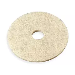 ABILITY ONE 7910-01-513-7447 Burnishing Pad,19 in Dia,Tan,PK5 3NE21