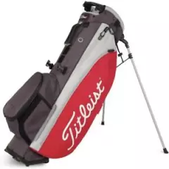 Titleist Golf Players 4 Plus Stand Bag COLOR: Graphite/Red Top 4-Way TB21SX1-262