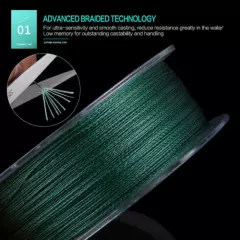 300M Braided Fishing Line 8 Strands Multifilament PE Line Fishing Cord 20lb-80lb