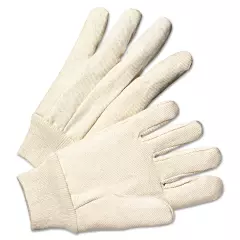 ANCHOR Light-Duty Canvas Gloves White 12 Pairs 1110