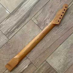 Roasted Maple Tele Guitar Neck Nitro Satin for Fender Telecaster Replacement