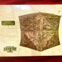 VIPER 3P 3-person ground blind SU87024 72”With Mesh Panel Windows Camouflage,NEW