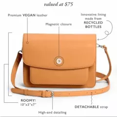 Crossbody/Shoulder bag. Pixi Mood Camel color