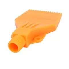 1/4BSP Male Thread ABS Double Hole Air Blow Off Flat Jet Nozzle Orange