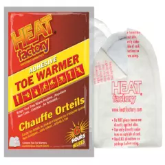 Heat Factory Adhesive Toe Warmer Big Pack- 8 Pair Heated Foot warmer