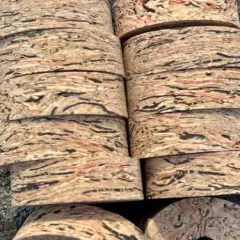 Cork Rings 36 Red Wave Burl 1 1/4" x 1/2" x 1/4" Hole, Great New Rings!