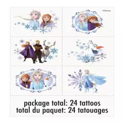 2 packs of Frozen tattoos party favors