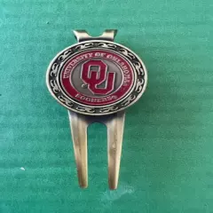 Divot Repair Tool Removable Magnetic Ball Marker-NEW University Of Oklahoma