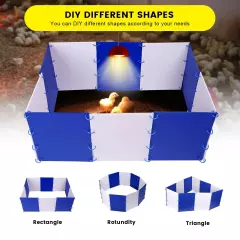 Chick Starter Kit Chicken Brooder Box for 15 Ducks Chicks Portable Coop & Chi...