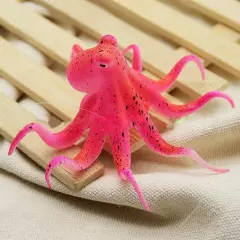 Fluorescent Artificial Octopus Aquarium Decoration Ornament Fish Tank Decor