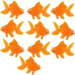 Aquarium Fish Bowl Tank Artificial Floating Plastic Orange Decor Goldfish Orname