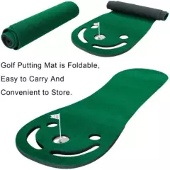 Golf Putting Mats Practice Mat Leisure Easy Folding Three Hole Home Putting SBR