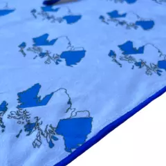 Scottish Flag Map Tour Caddy Golf Towel