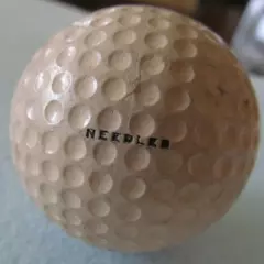 SPALDING DASH GOLF BALL-DASH DOT DOT DASH WITH GEER PATENT COVER & NEEDLED NICE