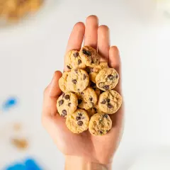 Keto Chocolate Chip Mini Cookies - Gluten Free Sugar Free Cookies Keto Snack Low