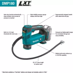 18V LXT Lithium-Ion Cordless Inflator,Tool Only(battery and charger not included