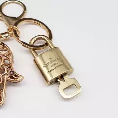 Authentic Louis Vuitton Lock & Key with unbranded Bagcharm, Keycharm, Keychain