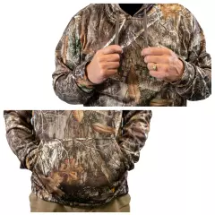 HOT SHOT Men's Camo Hunting Performance Fleece Hoodie