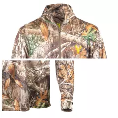 HOT SHOT Men's Camo 1/4 Zip Hunting Performance Shirt