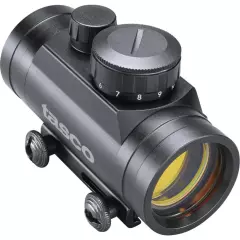 TASCO 1X30 BLACK 5 MOA RED DOT SIGHT WEAVER TIP OFF MOUNT