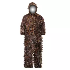 Sticky Flower Bionic Leaves Camouflage Suit Hunting Ghillie Suit Woodland C N6D1