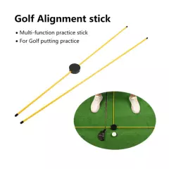 Golf Alignment Sticks Straight Rod 90cm Golf Putting Aid Training Swing Practice