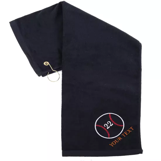 Custom Baseball Towels, Sports Personalized Towels for Teams - Ball