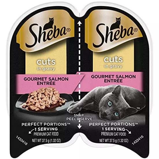 Sheba Perfect Portions Cuts in Gravy Wet Cat Food Trays