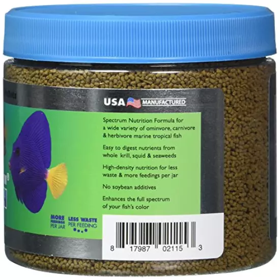 New Life Spectrum Marine Fish Tropical Food Pellets