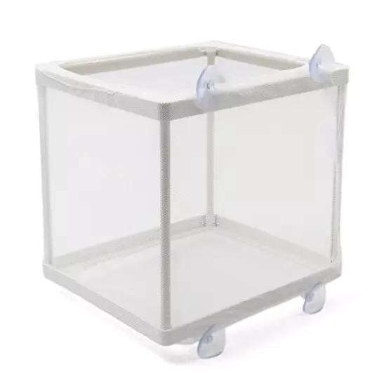 XMHF White Nylon Mesh Fish Fry Hatchery Breeder Box Separation Net